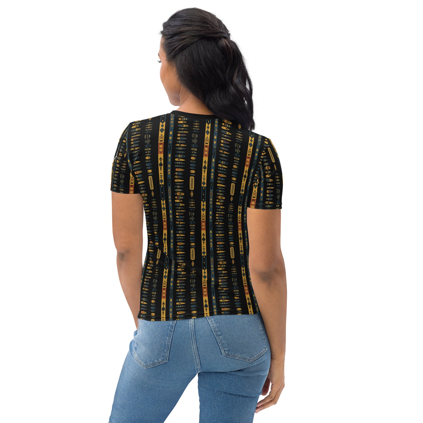 AllOver-Damen-T-Shirt - buntes Afrika