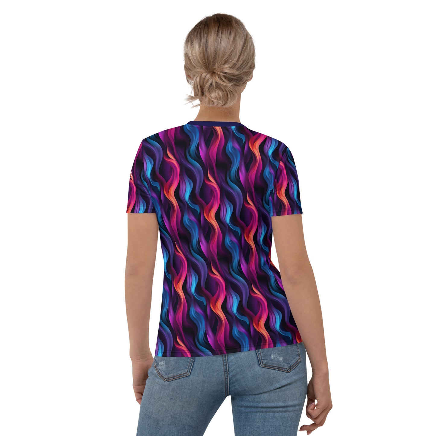 AllOver-Damen-T-Shirt - Feuerwellen