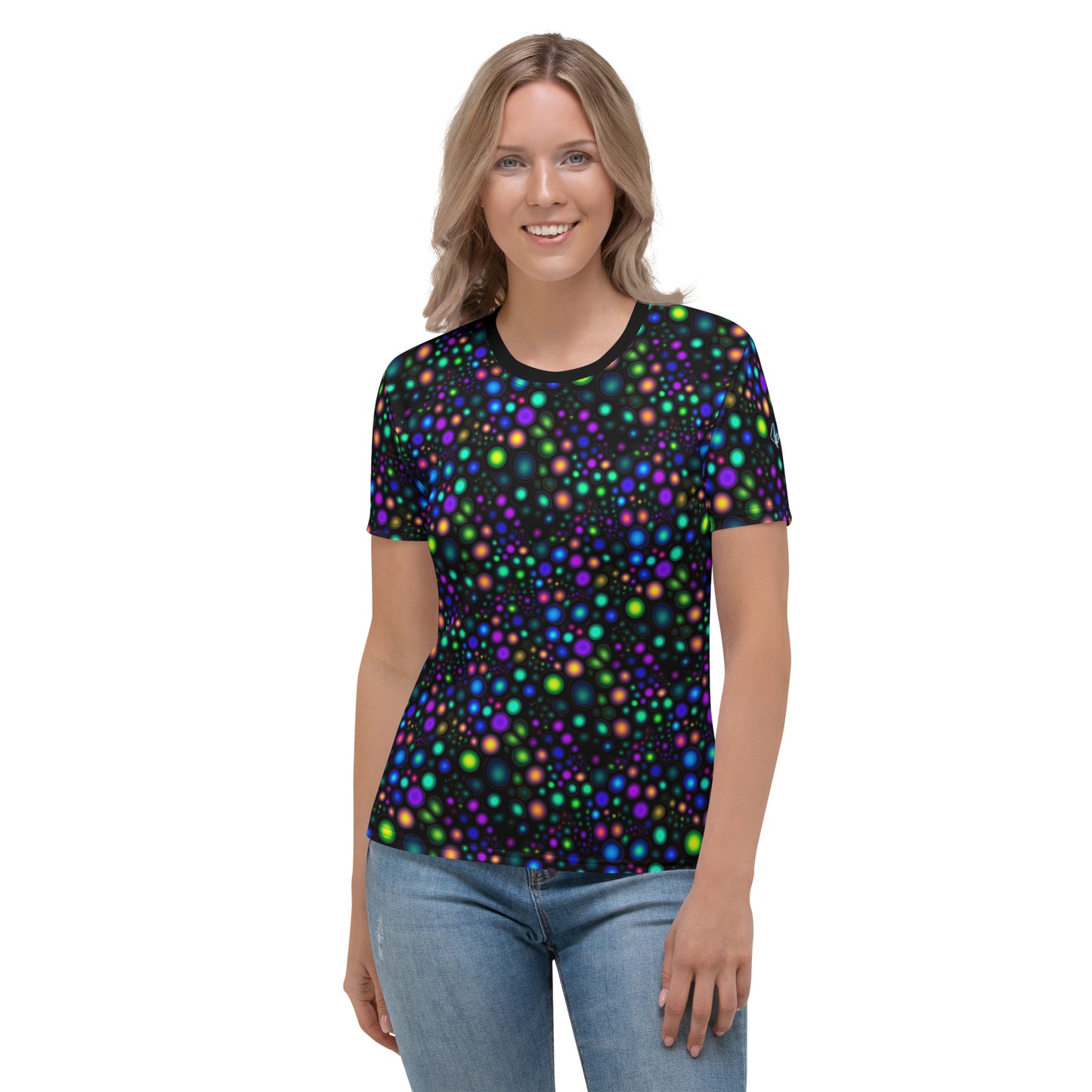 AllOver-Damen-T-Shirt - Leuchtpunkte