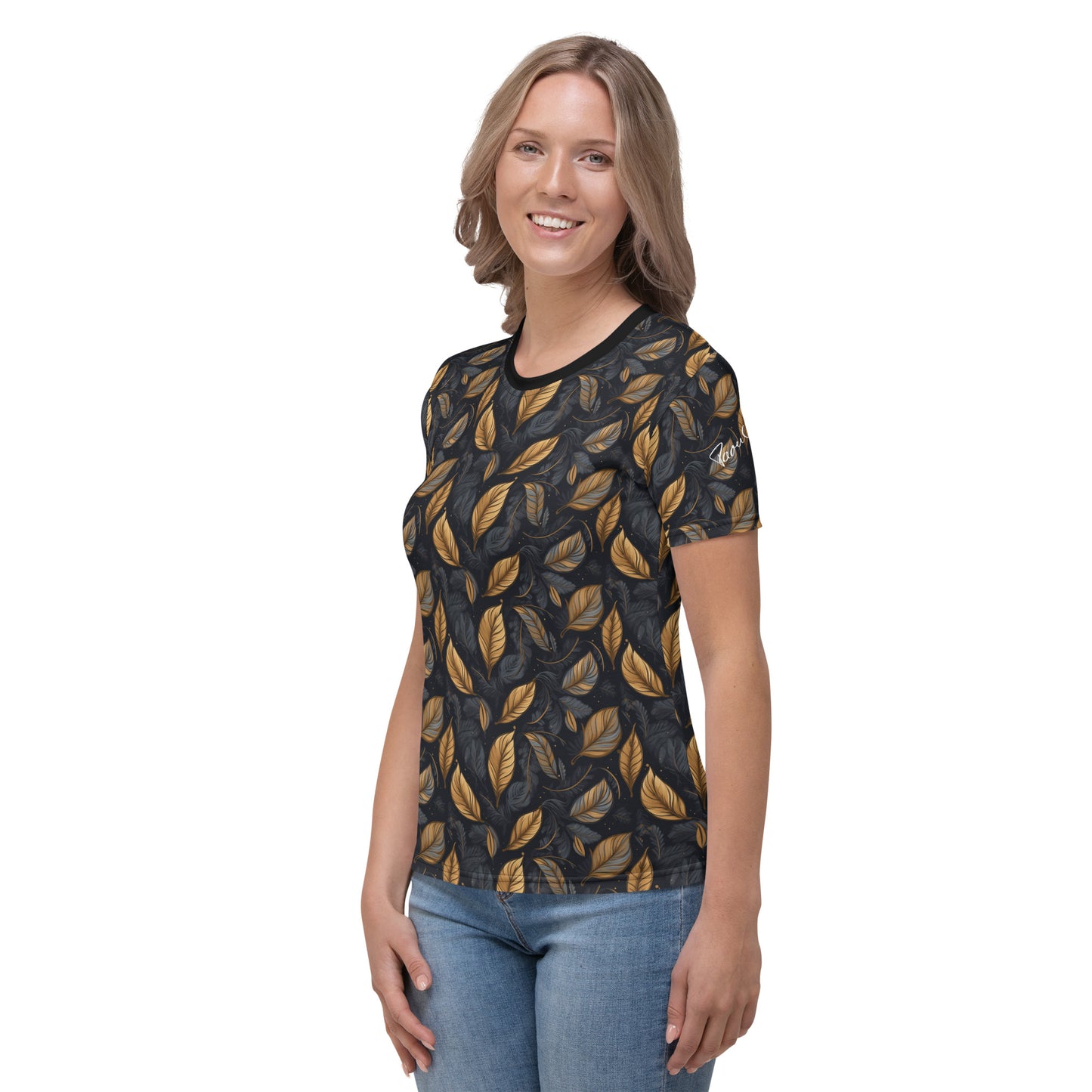 AllOver-Damen-T-Shirt - arabische Blätter