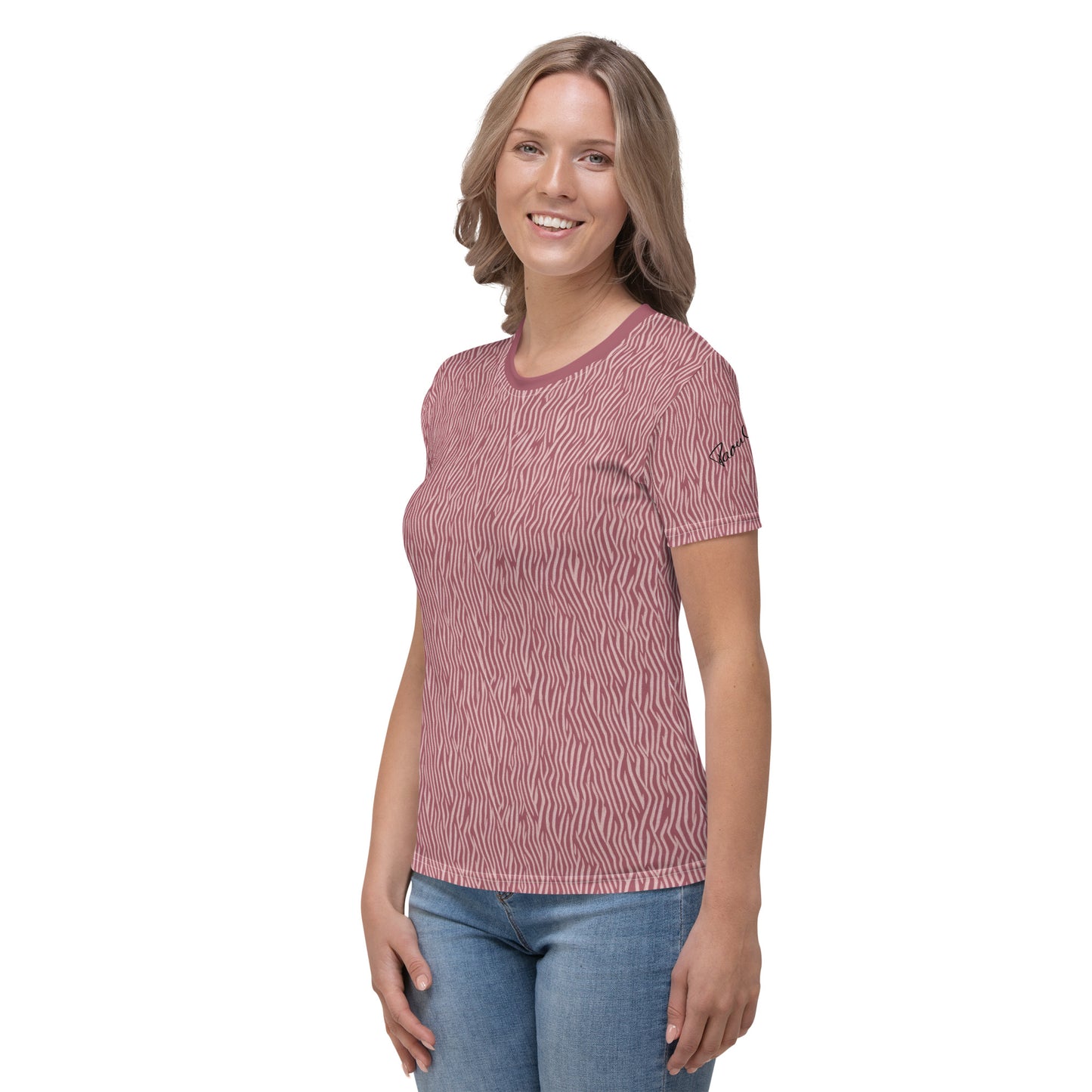 AllOver-Damen-T-Shirt - Rosa Ähren