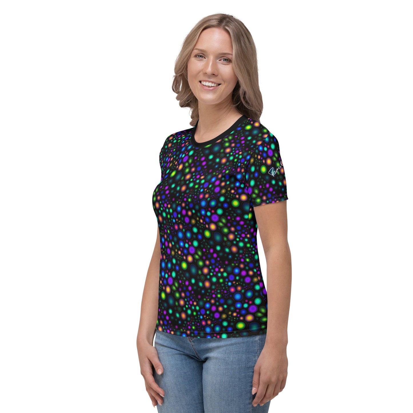 AllOver-Damen-T-Shirt - Leuchtpunkte