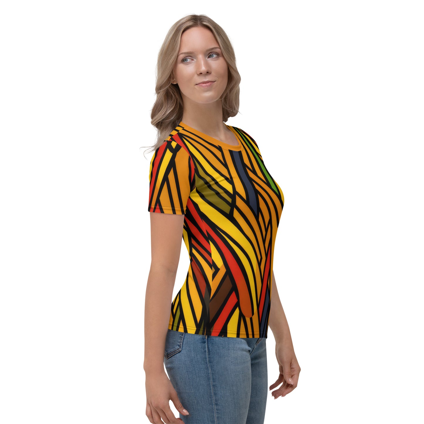 AllOver-Damen-T-Shirt - afrikanisches Muster