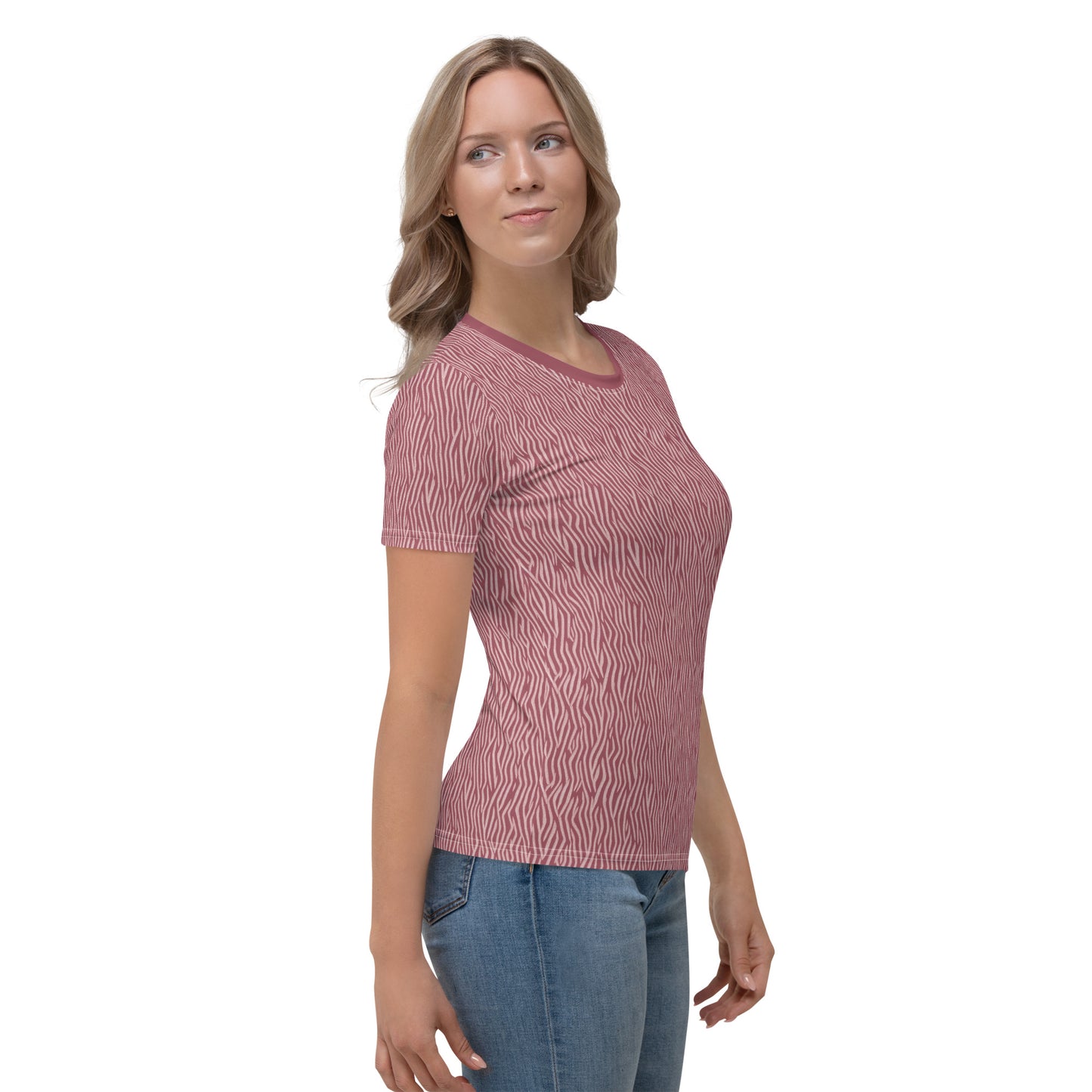 AllOver-Damen-T-Shirt - Rosa Ähren