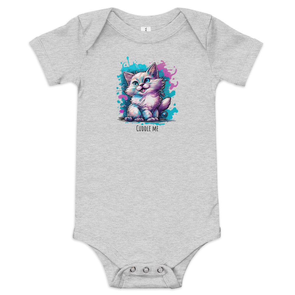 Kurzärmliger Baby-Einteiler - Cuddle me