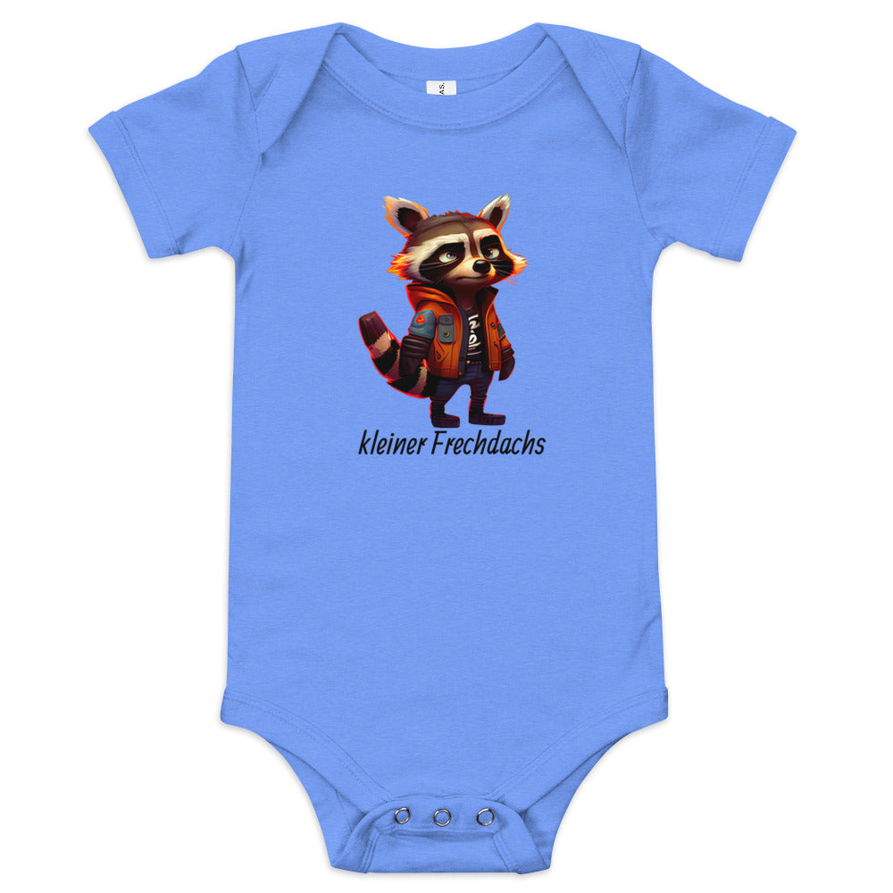 Kurzärmliger Baby-Einteiler - kleiner Frechdachs