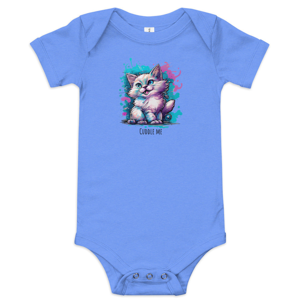 Kurzärmliger Baby-Einteiler - Cuddle me