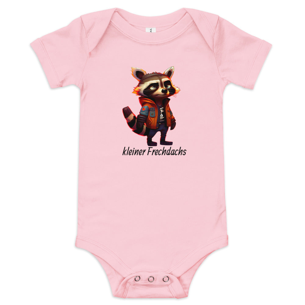 Kurzärmliger Baby-Einteiler - kleiner Frechdachs