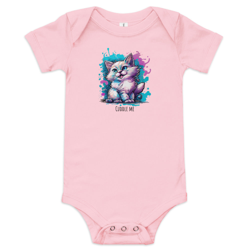 Kurzärmliger Baby-Einteiler - Cuddle me