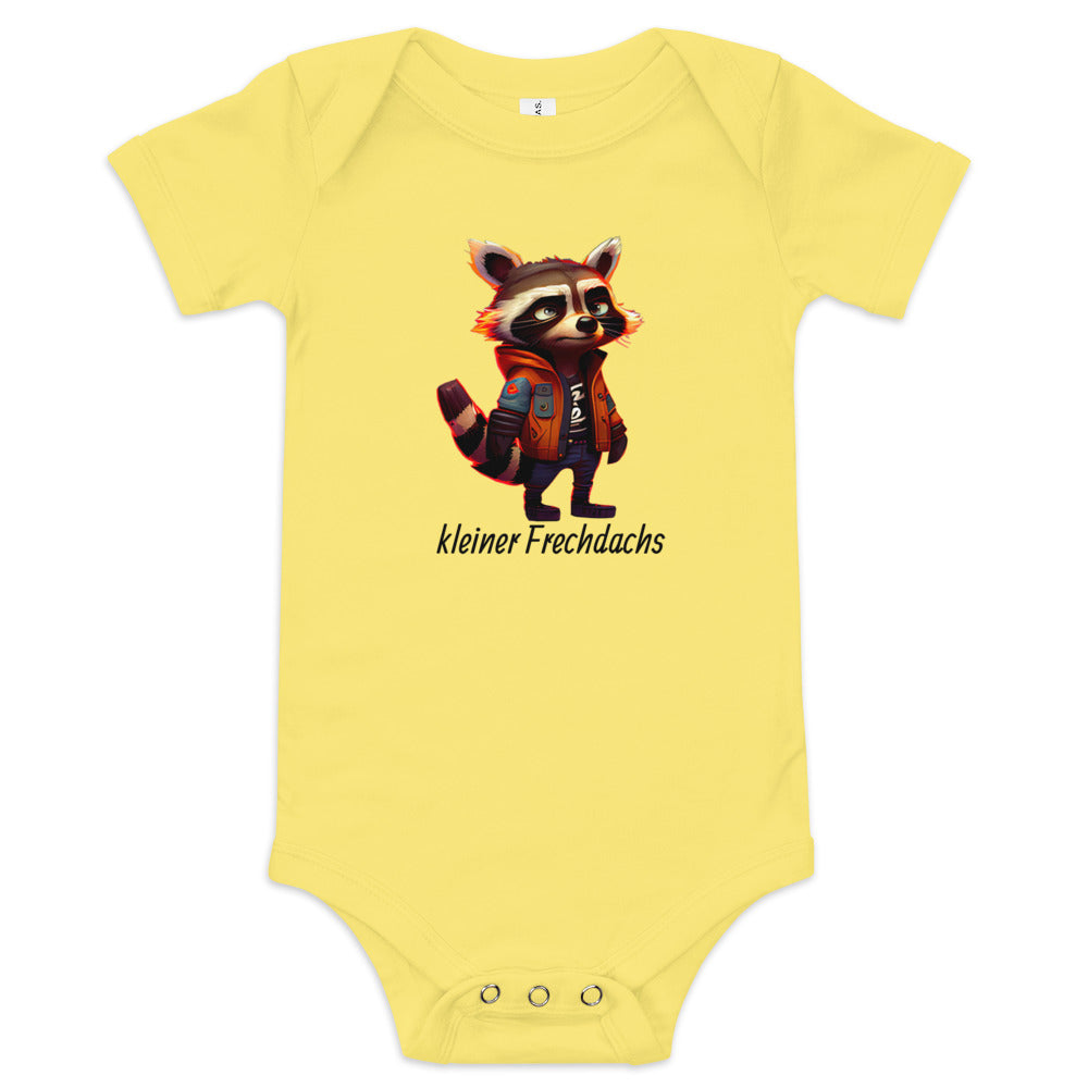 Kurzärmliger Baby-Einteiler - kleiner Frechdachs