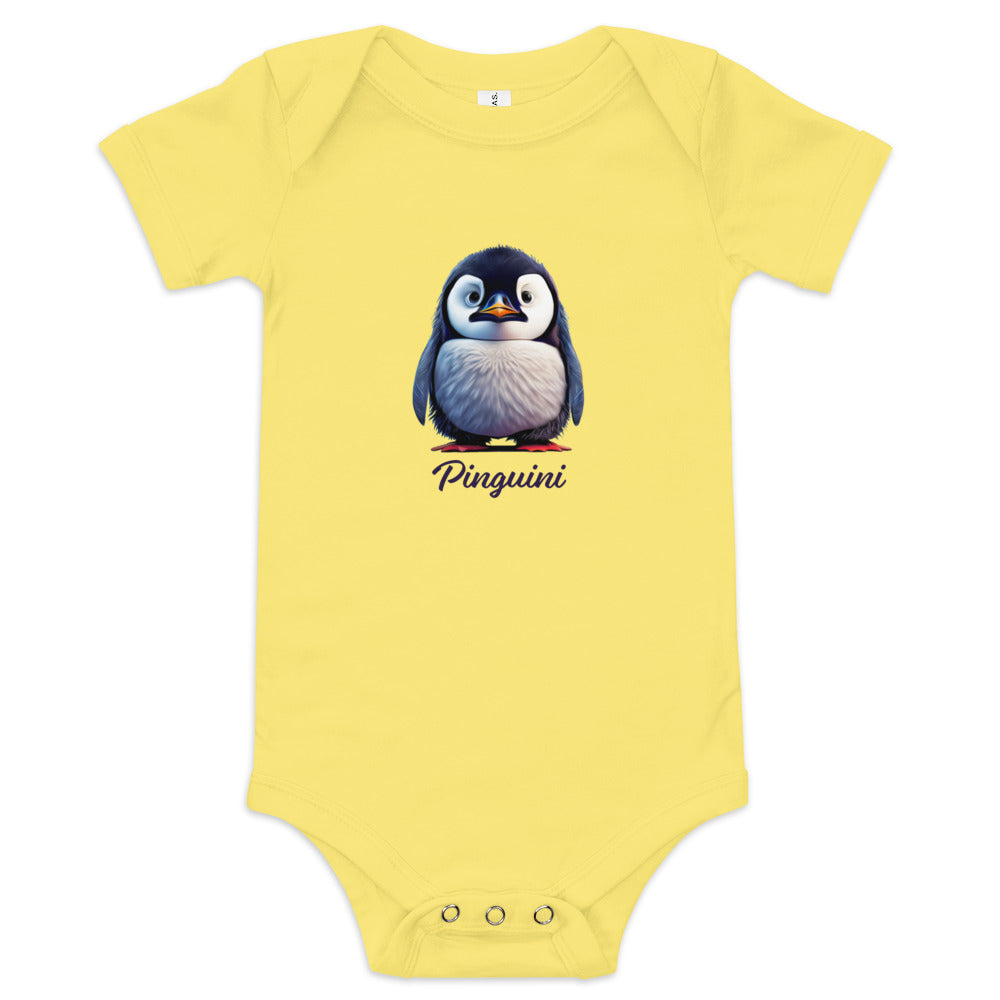 Kurzärmliger Baby-Einteiler - Pinguini