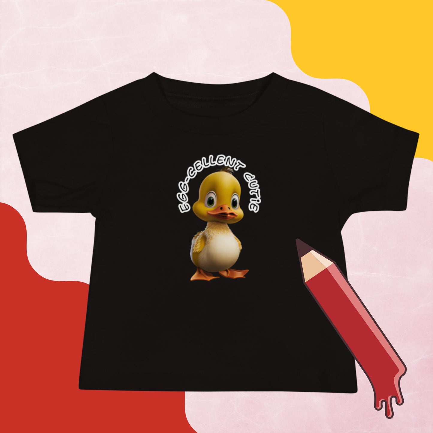Kurzärmeliges Baby-Jersey-T-Shirt - Egg-Cellent