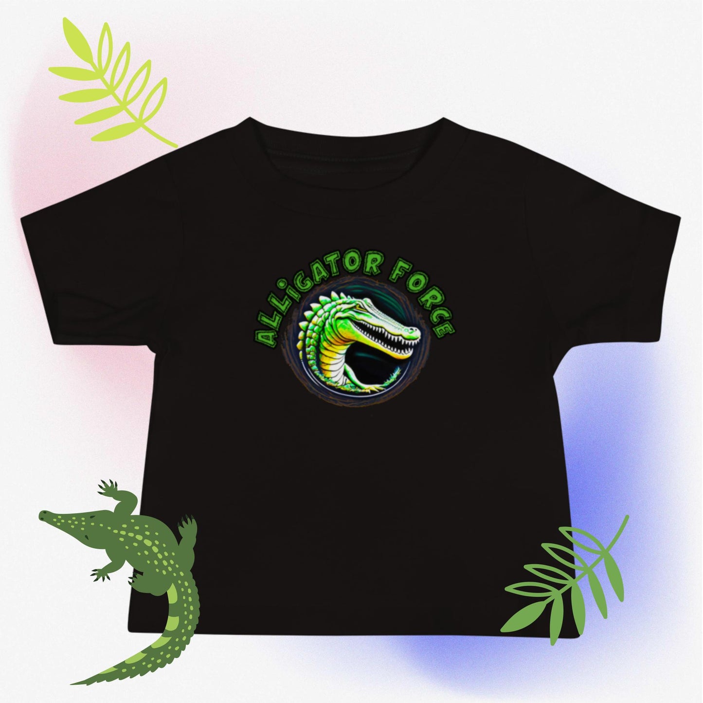 Kurzärmeliges Baby-Jersey-T-Shirt - Aligator-Force