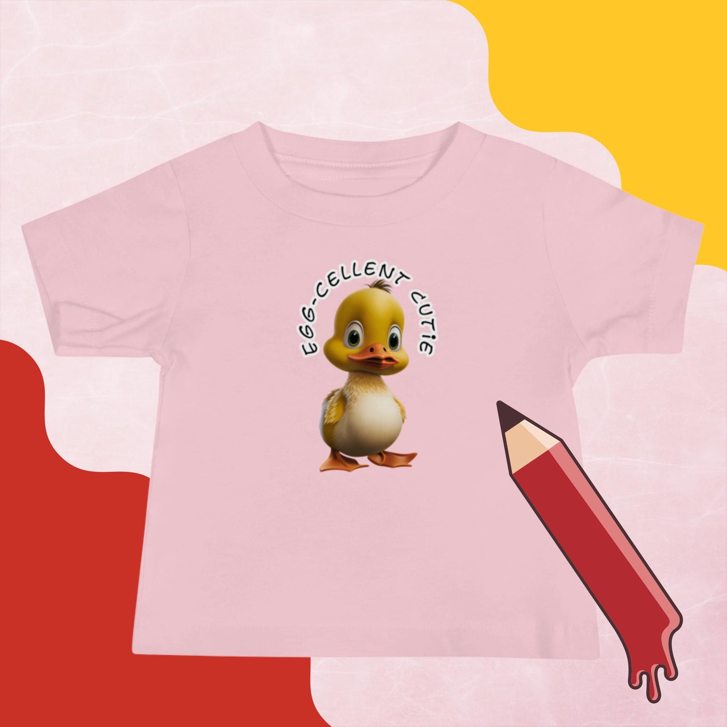 Kurzärmeliges Baby-Jersey-T-Shirt - Egg-Cellent