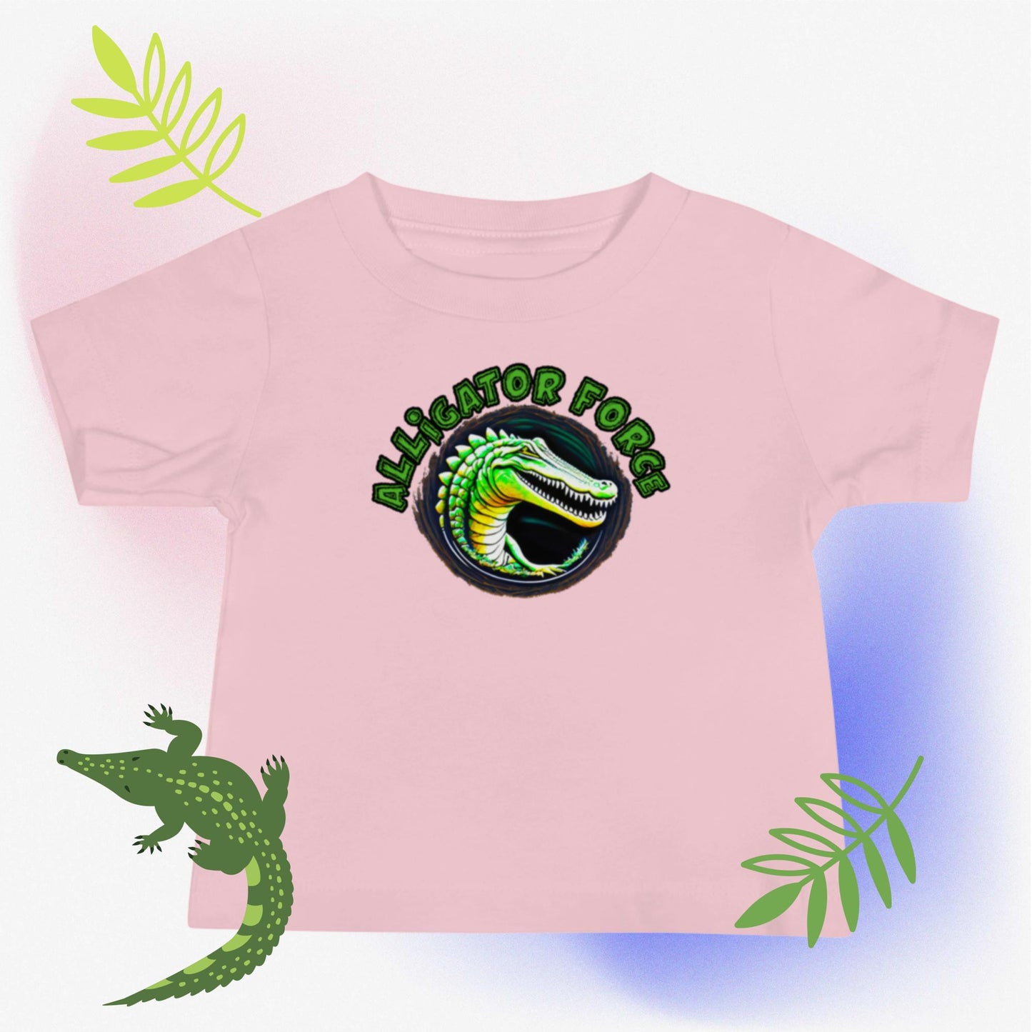 Kurzärmeliges Baby-Jersey-T-Shirt - Aligator-Force