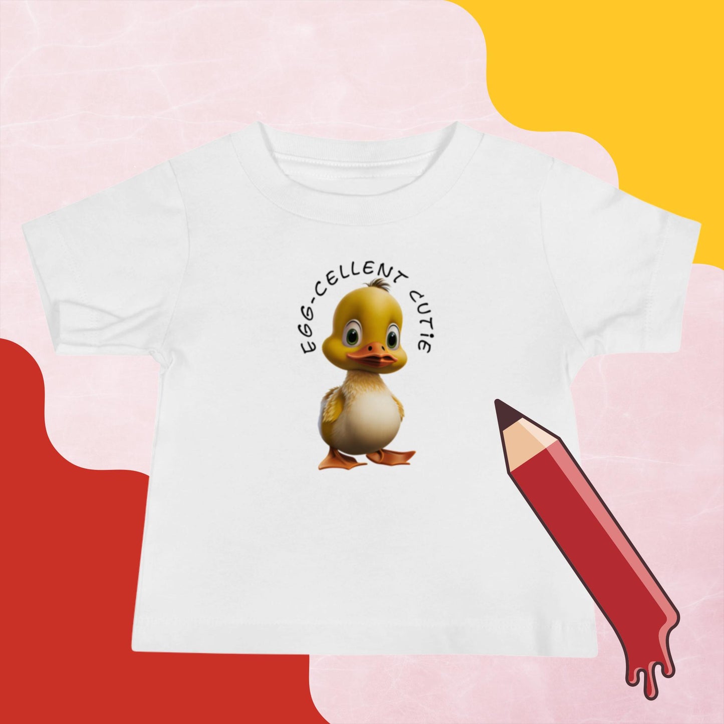 Kurzärmeliges Baby-Jersey-T-Shirt - Egg-Cellent