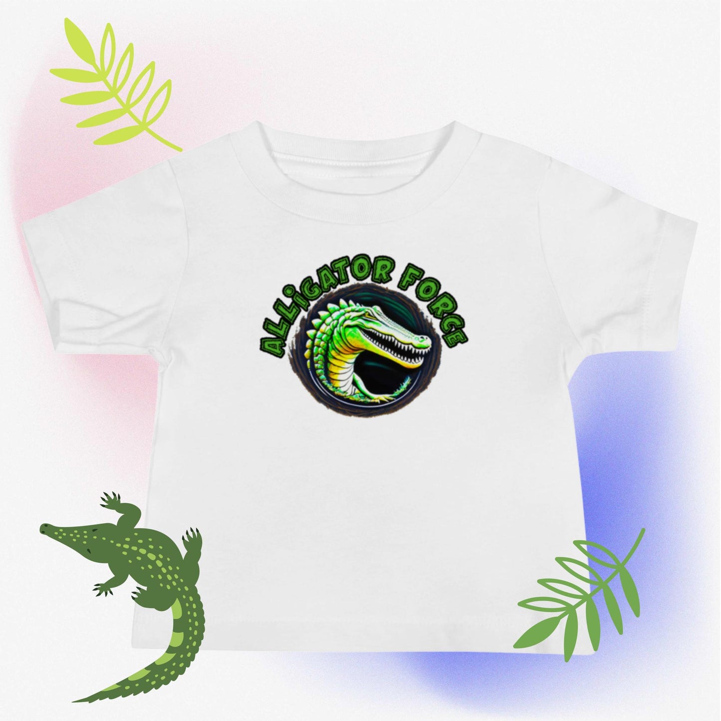 Kurzärmeliges Baby-Jersey-T-Shirt - Aligator-Force