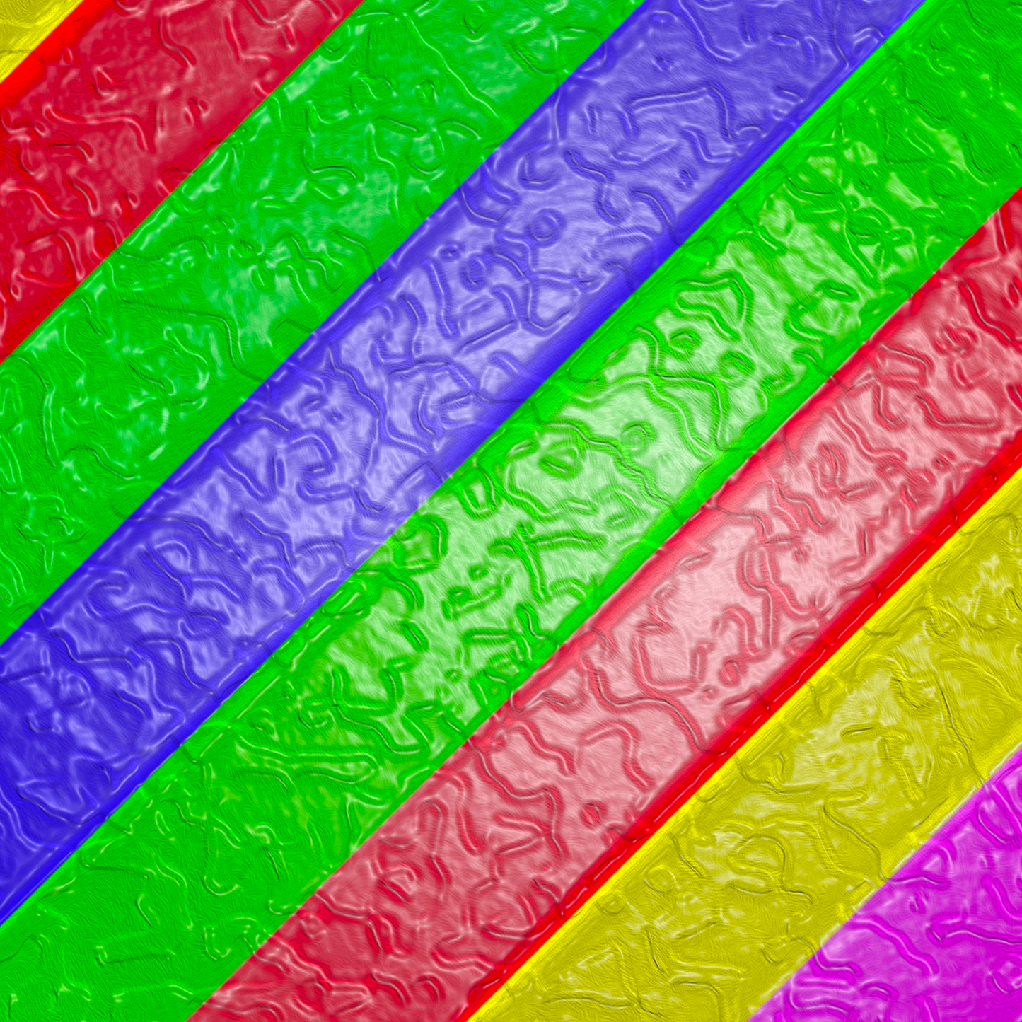Kissen - bunte Streifen