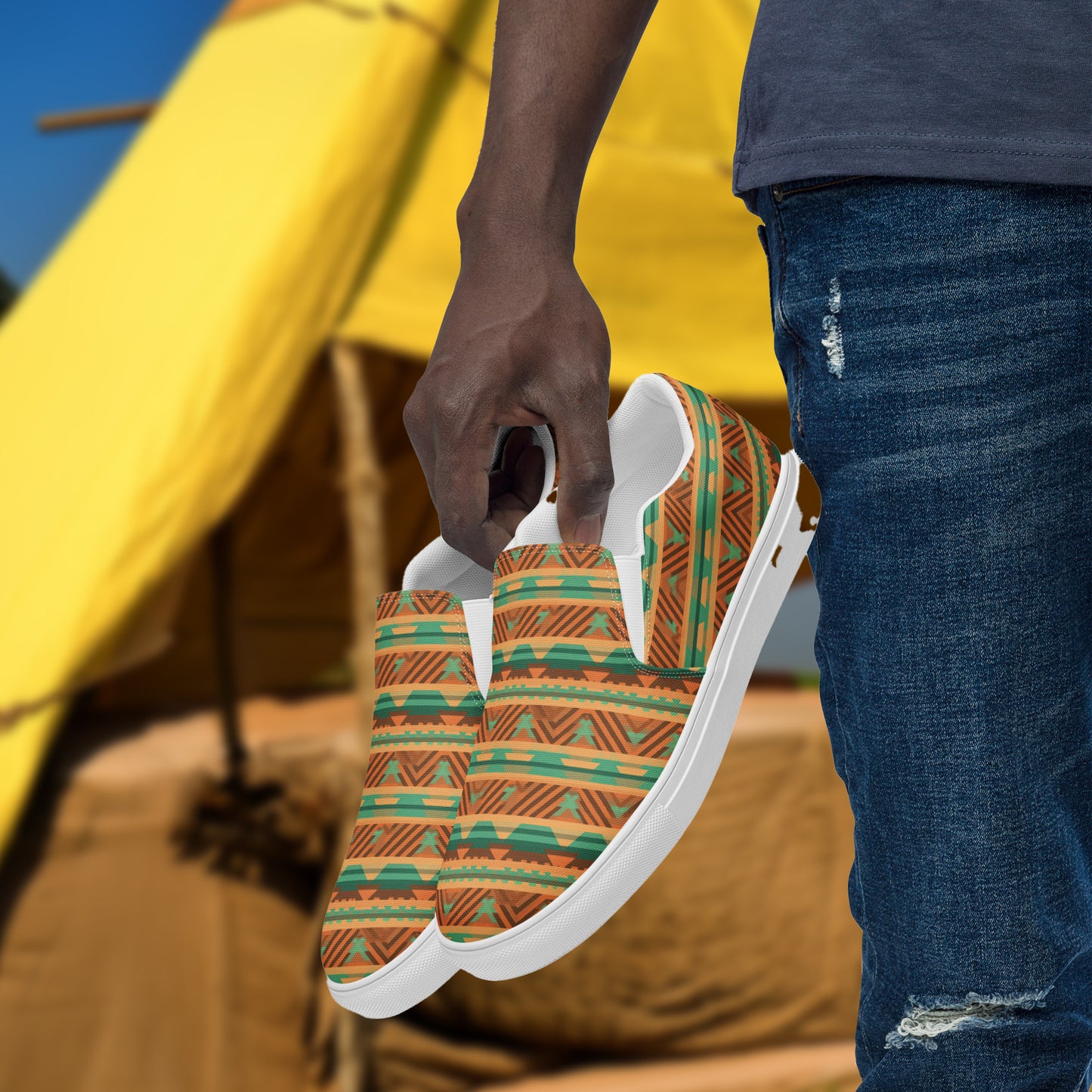 Herren-Canvas-Slipper - Mokassin