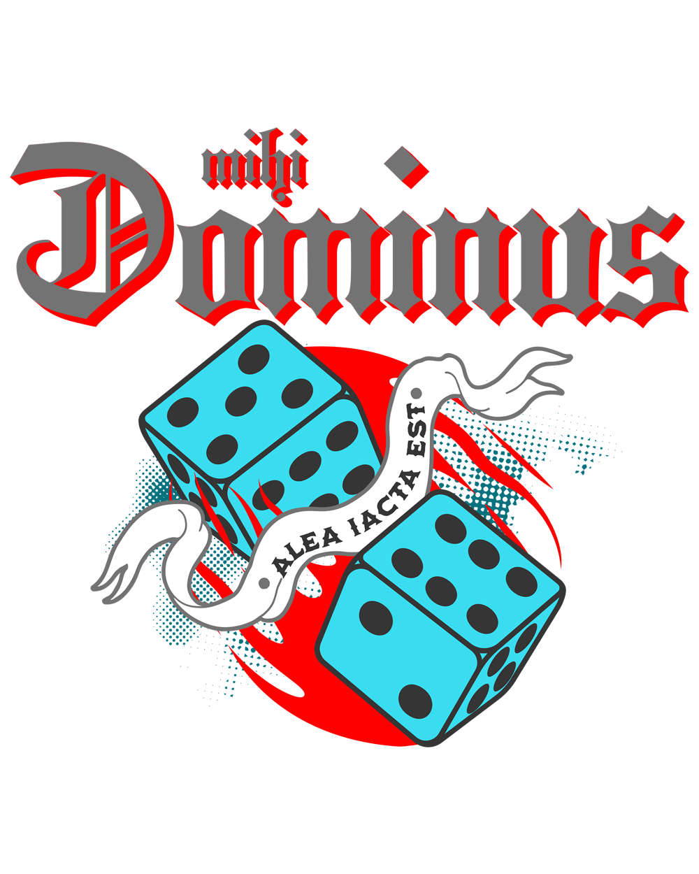 Weiße, glänzende Tasse - mihi Dominus