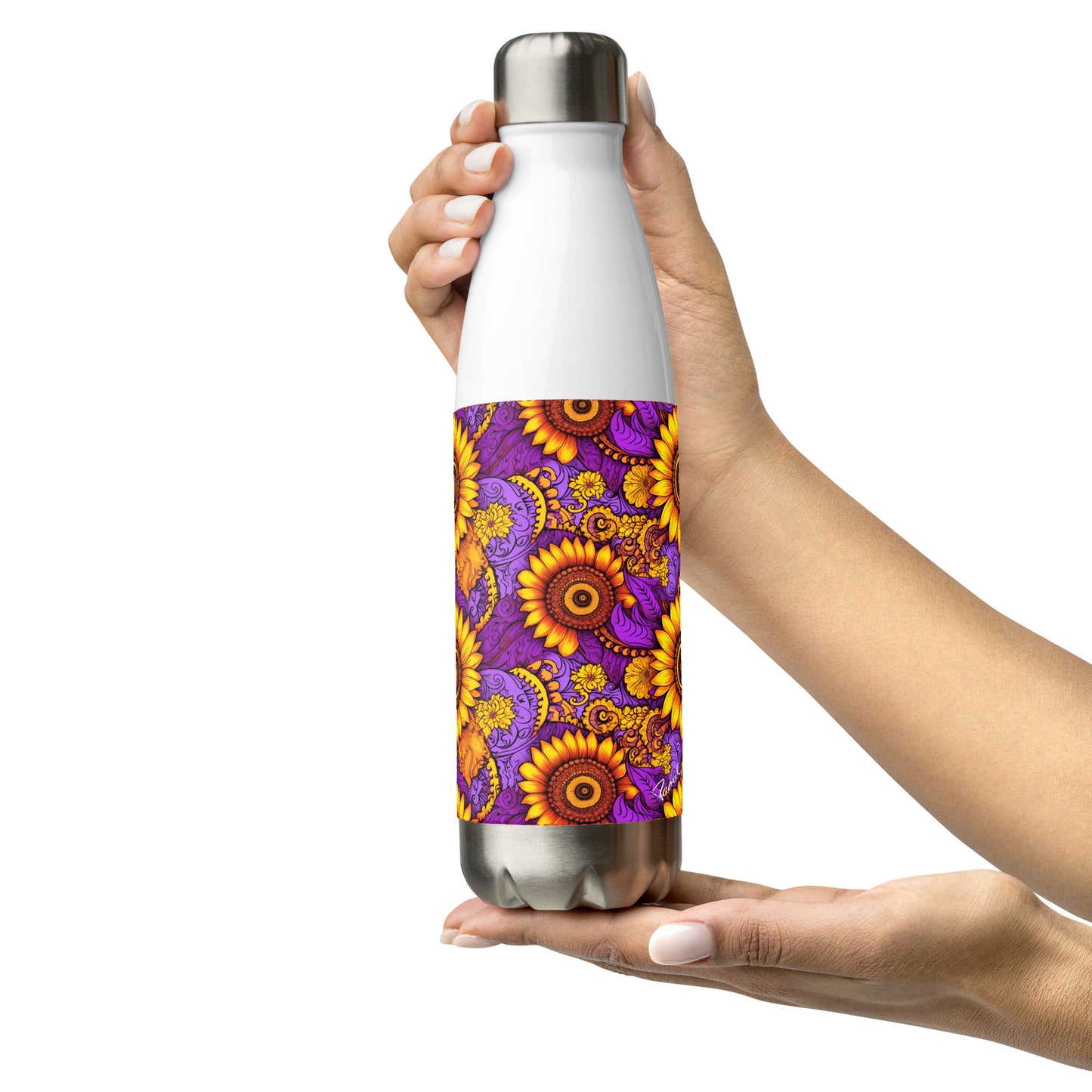 Edelstahl Trinkflasche - Sonnenblumen