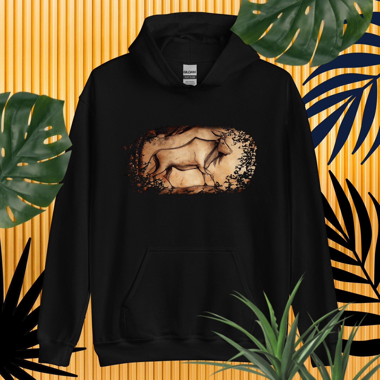 Damen-Kapuzenpullover - Hölenmalerei