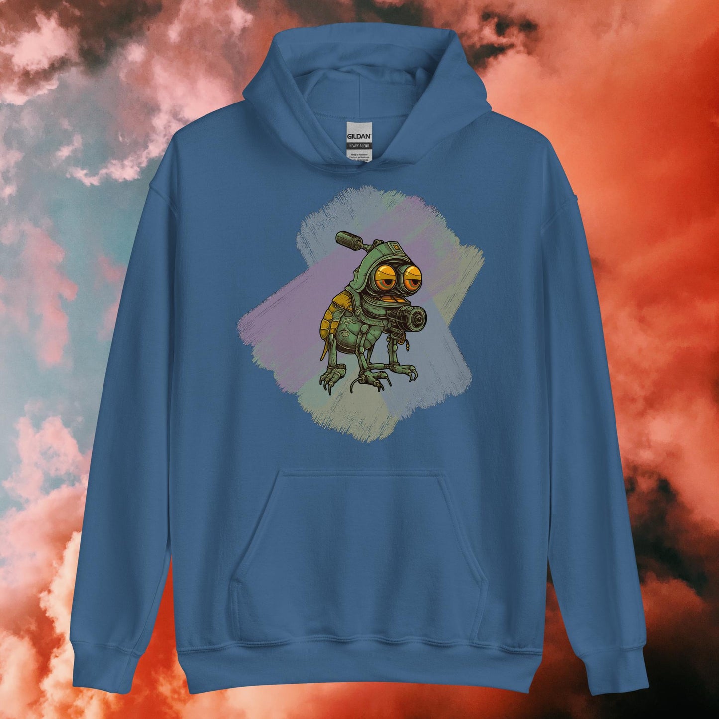Damen-Kapuzenpullover - niedliches Blechmonster