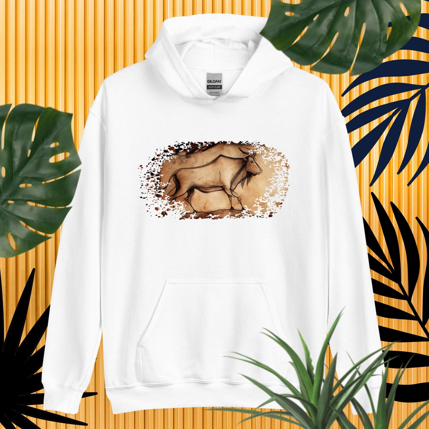 Damen-Kapuzenpullover - Hölenmalerei