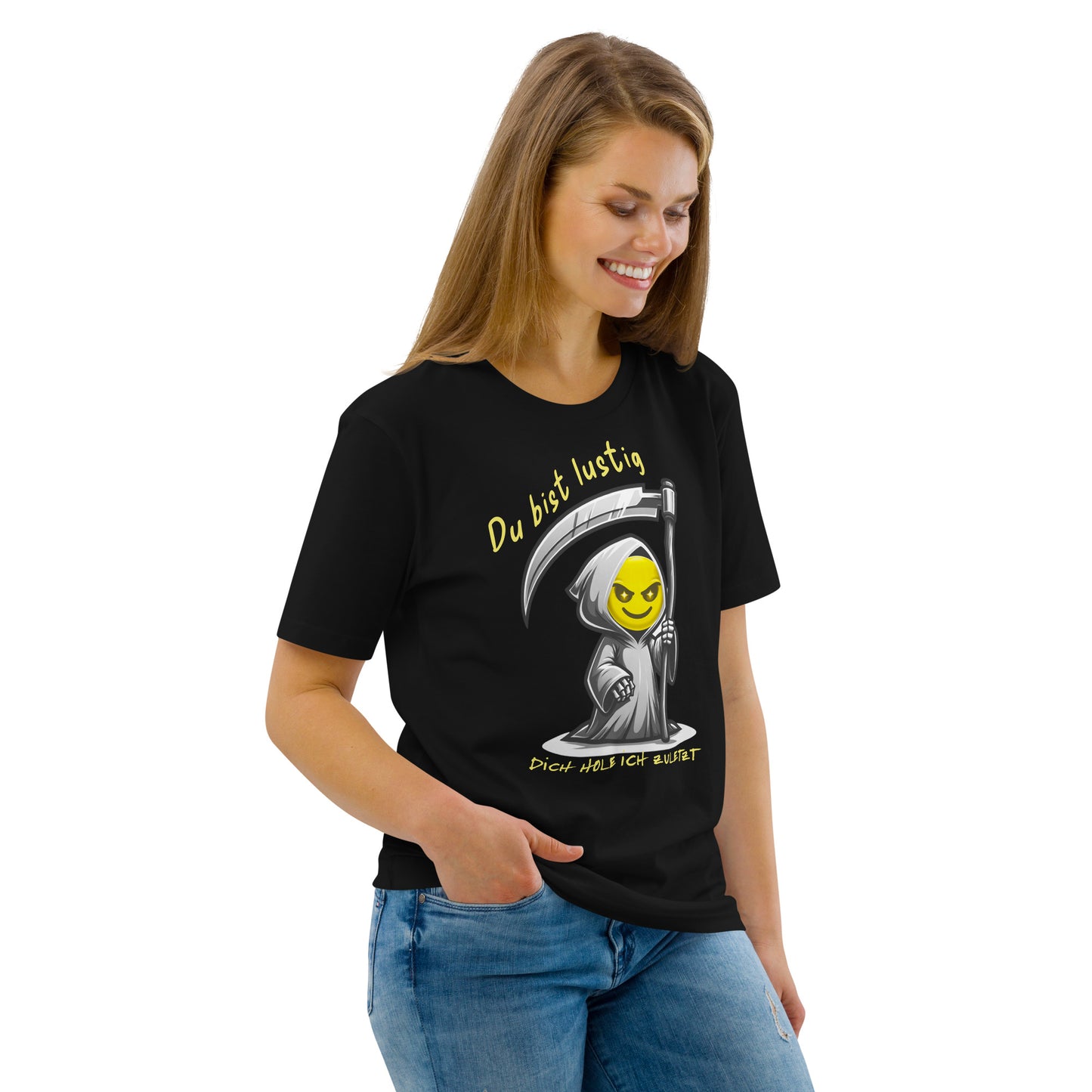 Unisex-Bio-Baumwoll-T-Shirt - Du bist lustig