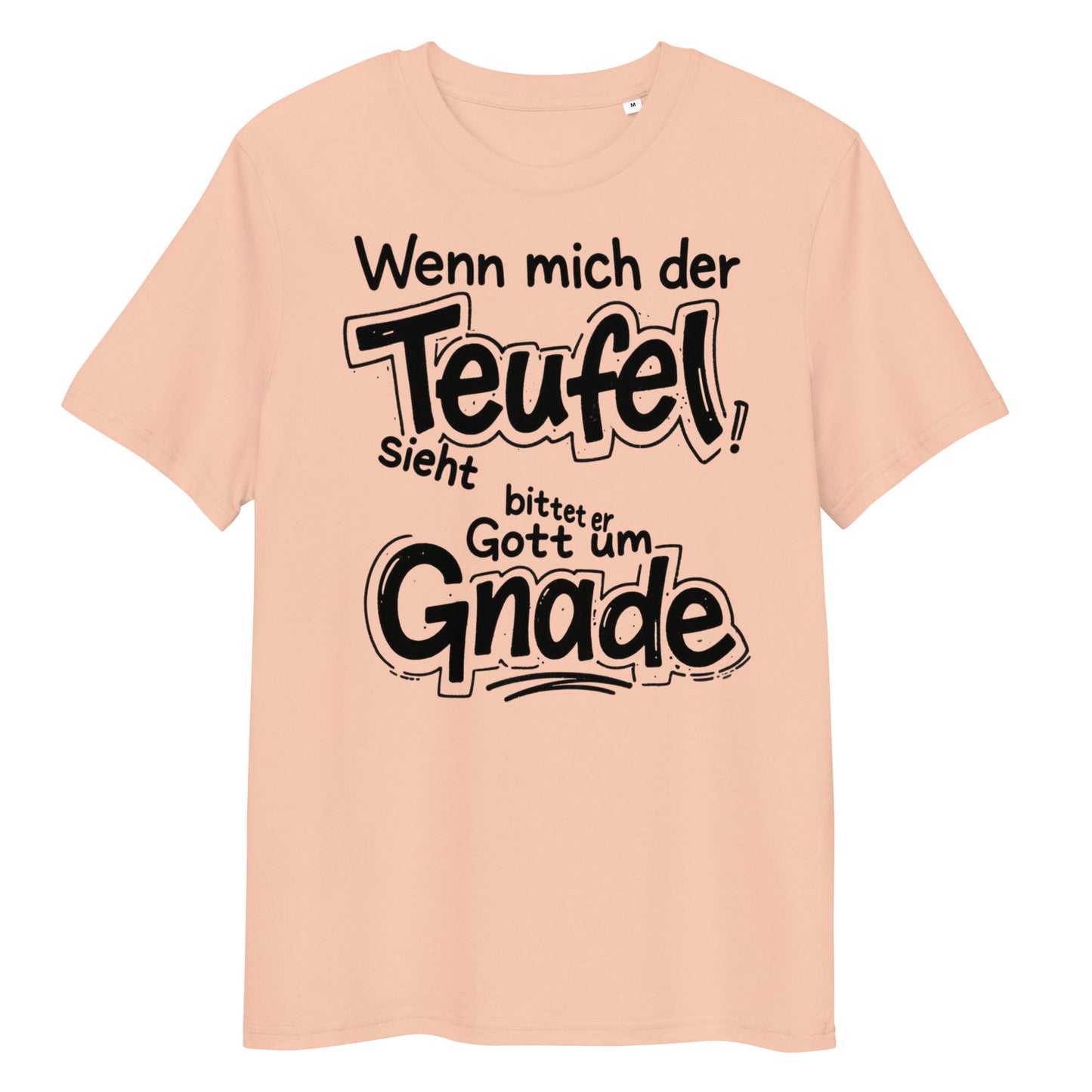 Unisex-Bio-Baumwoll-T-Shirt - Der Teufel sieht mich