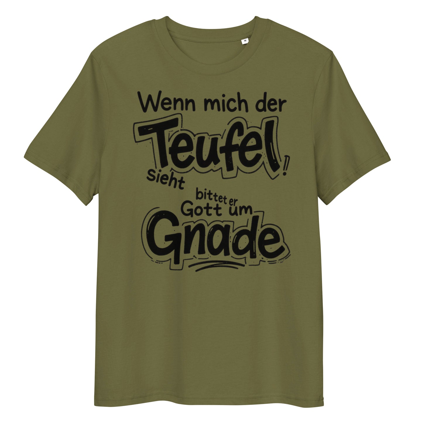 Unisex-Bio-Baumwoll-T-Shirt - Der Teufel sieht mich