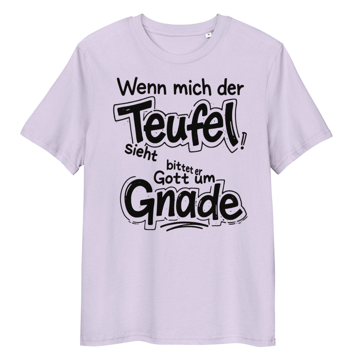 Unisex-Bio-Baumwoll-T-Shirt - Der Teufel sieht mich