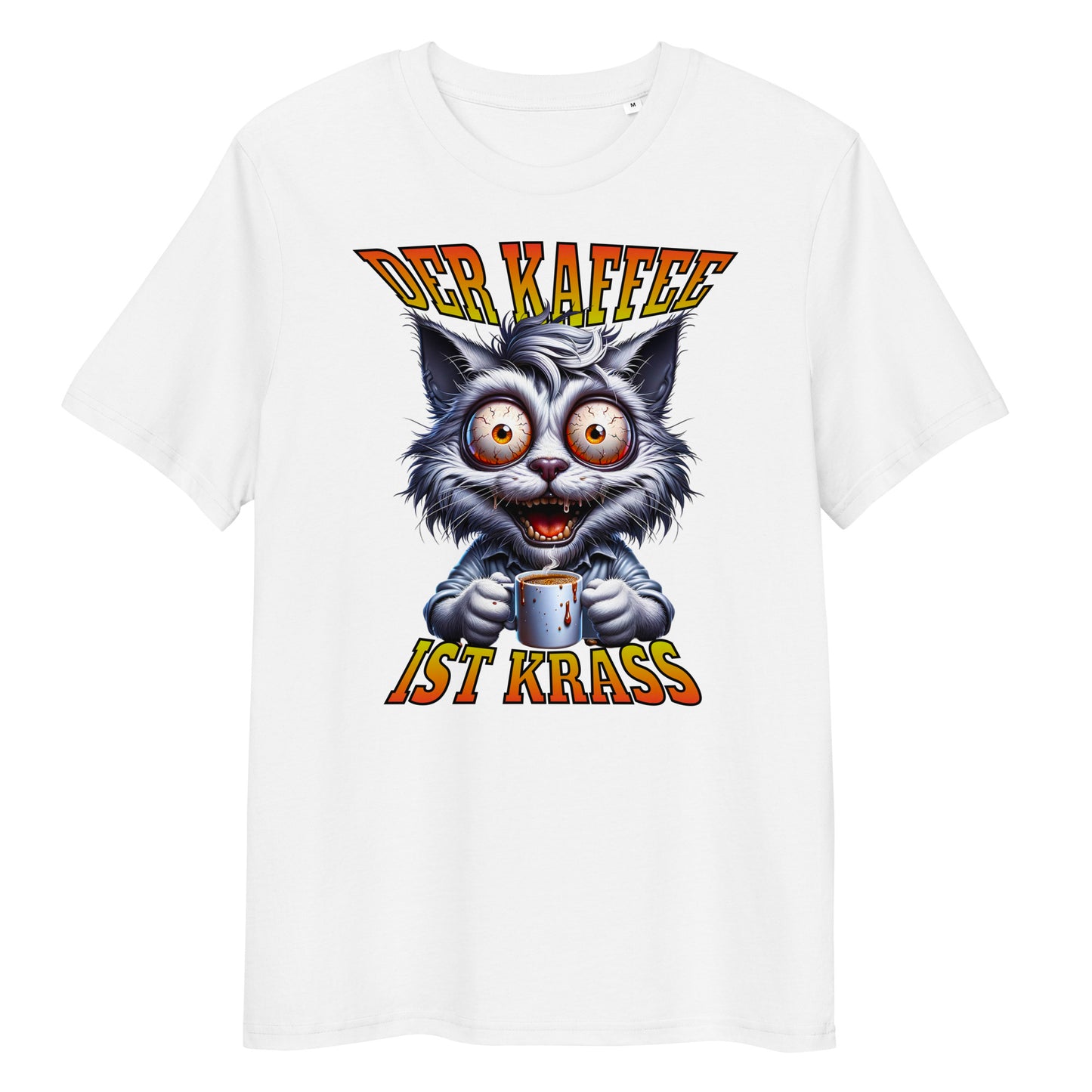 Unisex-Bio-Baumwoll-T-Shirt - Der Kaffee ist Krass