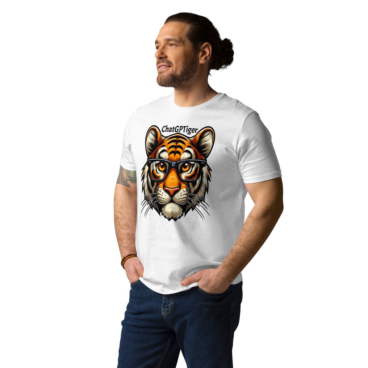Unisex-Bio-Baumwoll-T-Shirt - ChatGPTiger