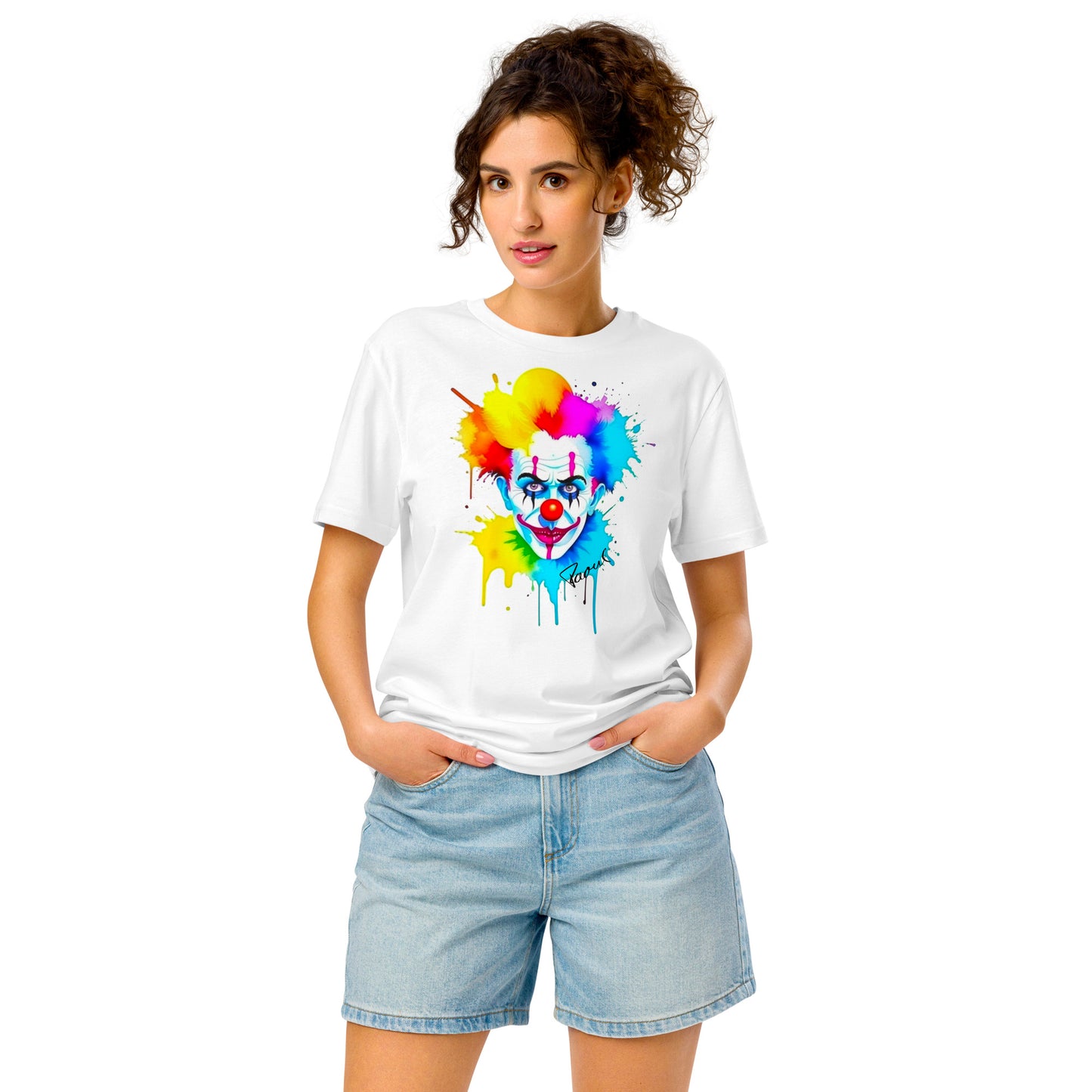 Mittelschweres Unisex Bio-T-Shirt - Clown-Color