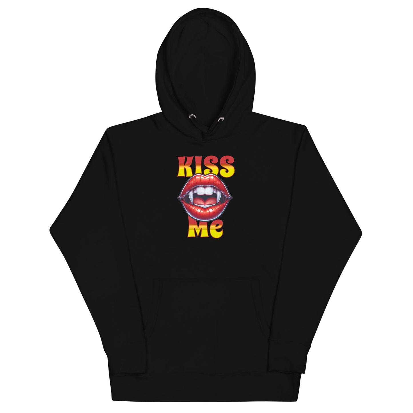 Damen-Kapuzenpullover - Kiss Me - black
