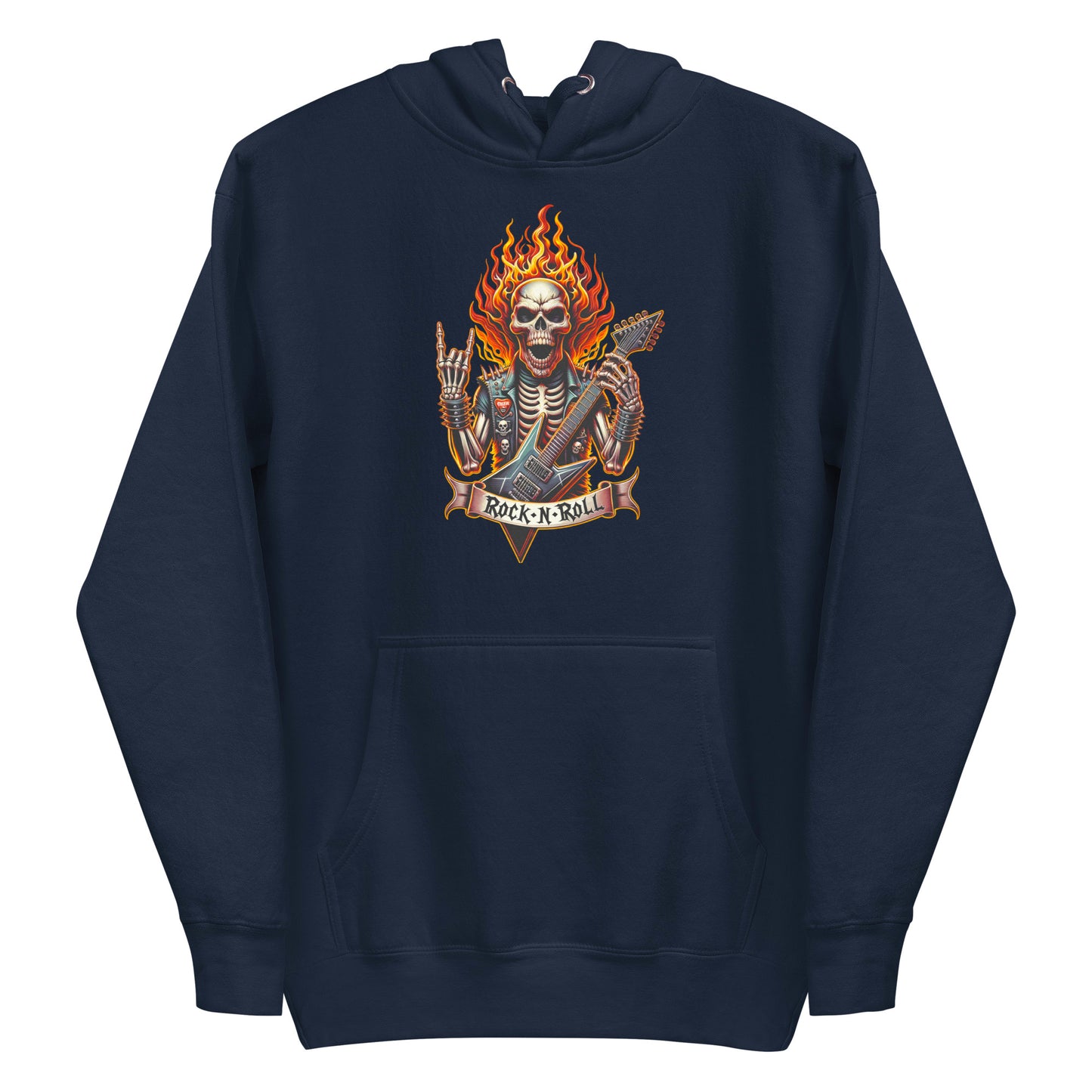 Herren-Kapuzenpullover - Rock n Roll Fire