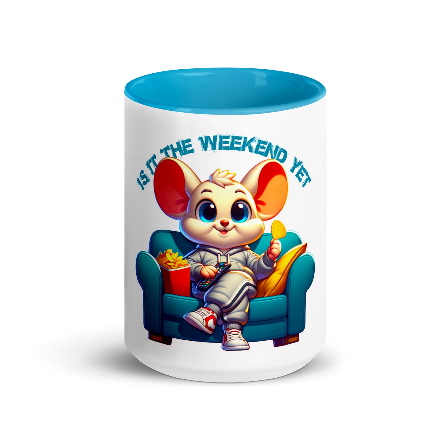 Tasse mit farbiger Innenseite - The weekend yet