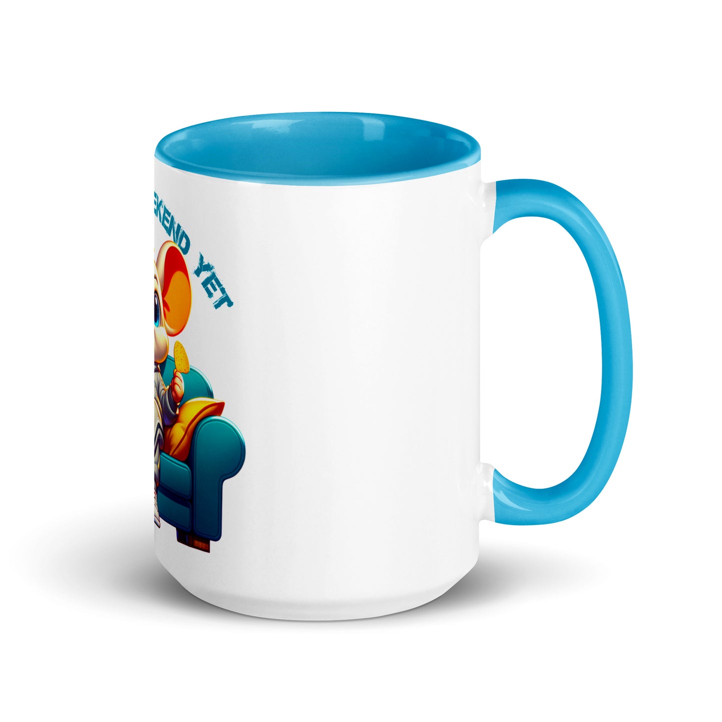 Tasse mit farbiger Innenseite - The weekend yet
