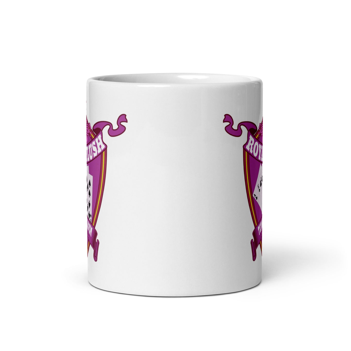 Weiße, glänzende Tasse - Royal Flash