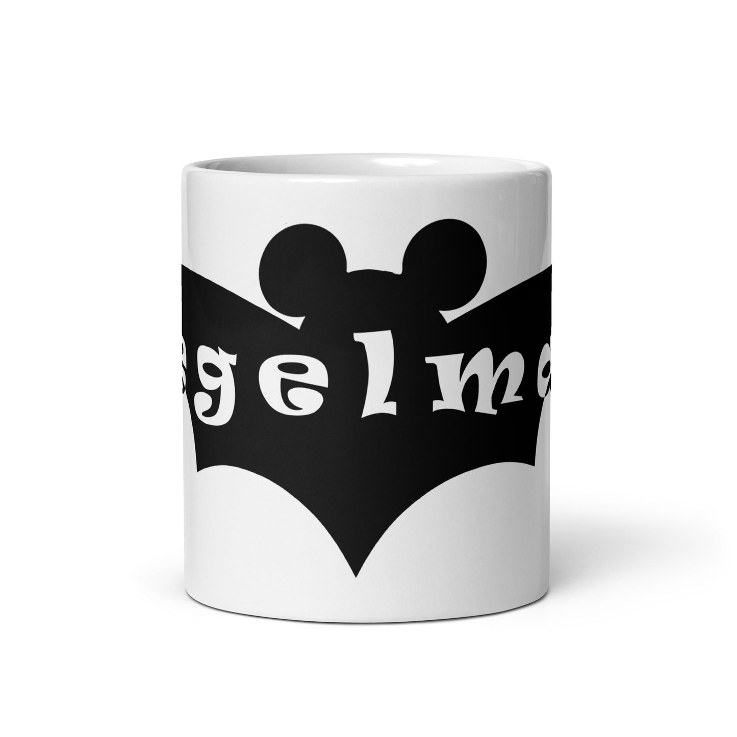 Weiße, glänzende Tasse - Flegelmaus
