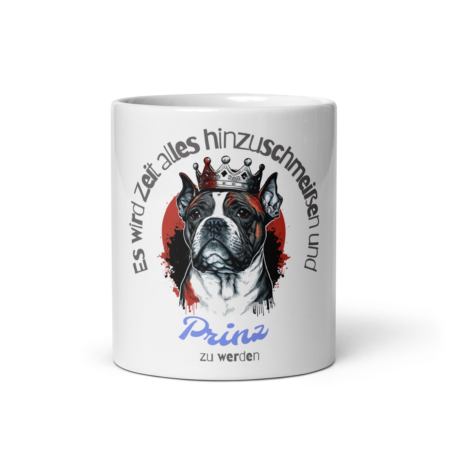 Weiße, glänzende Tasse - Prinz
