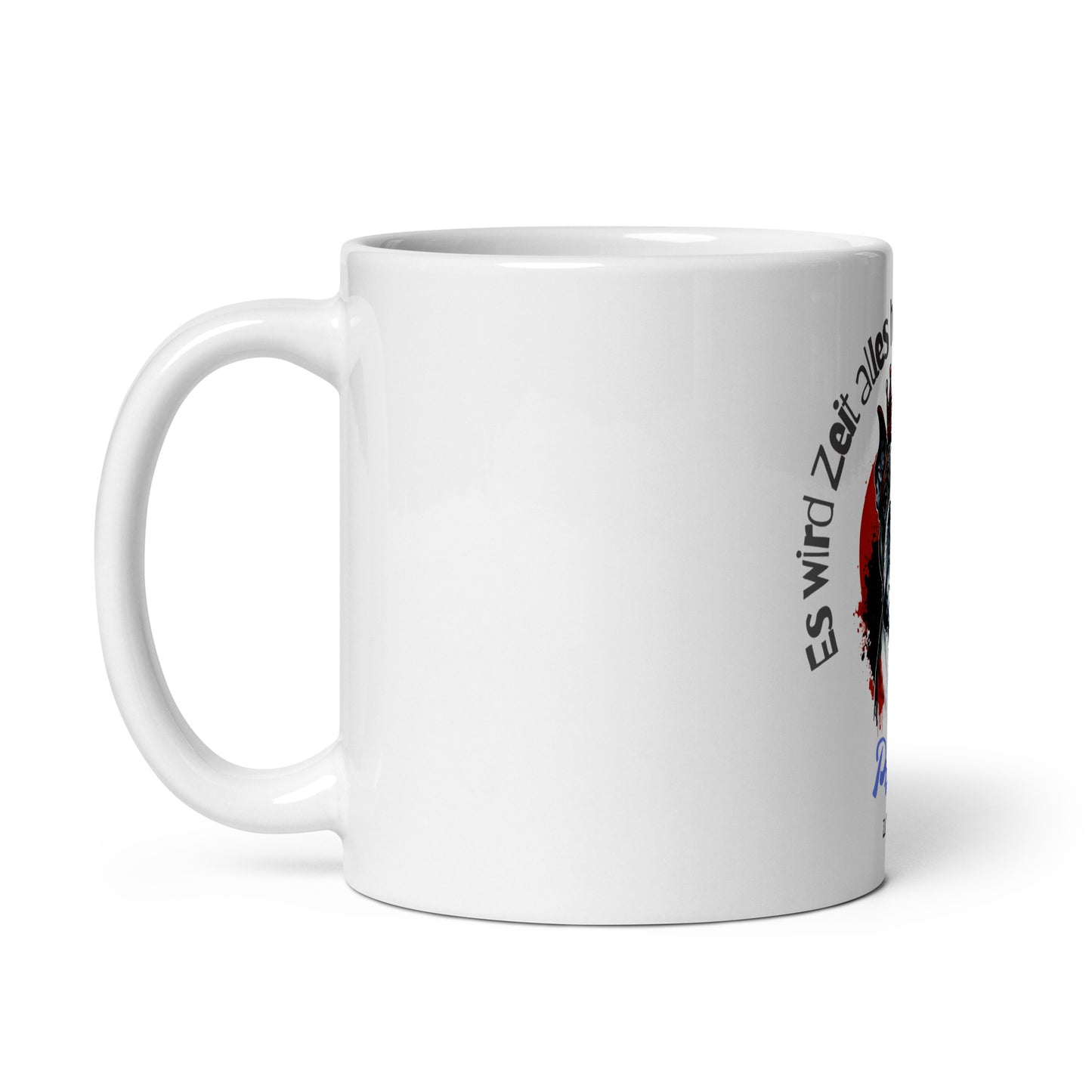 Weiße, glänzende Tasse - Prinz