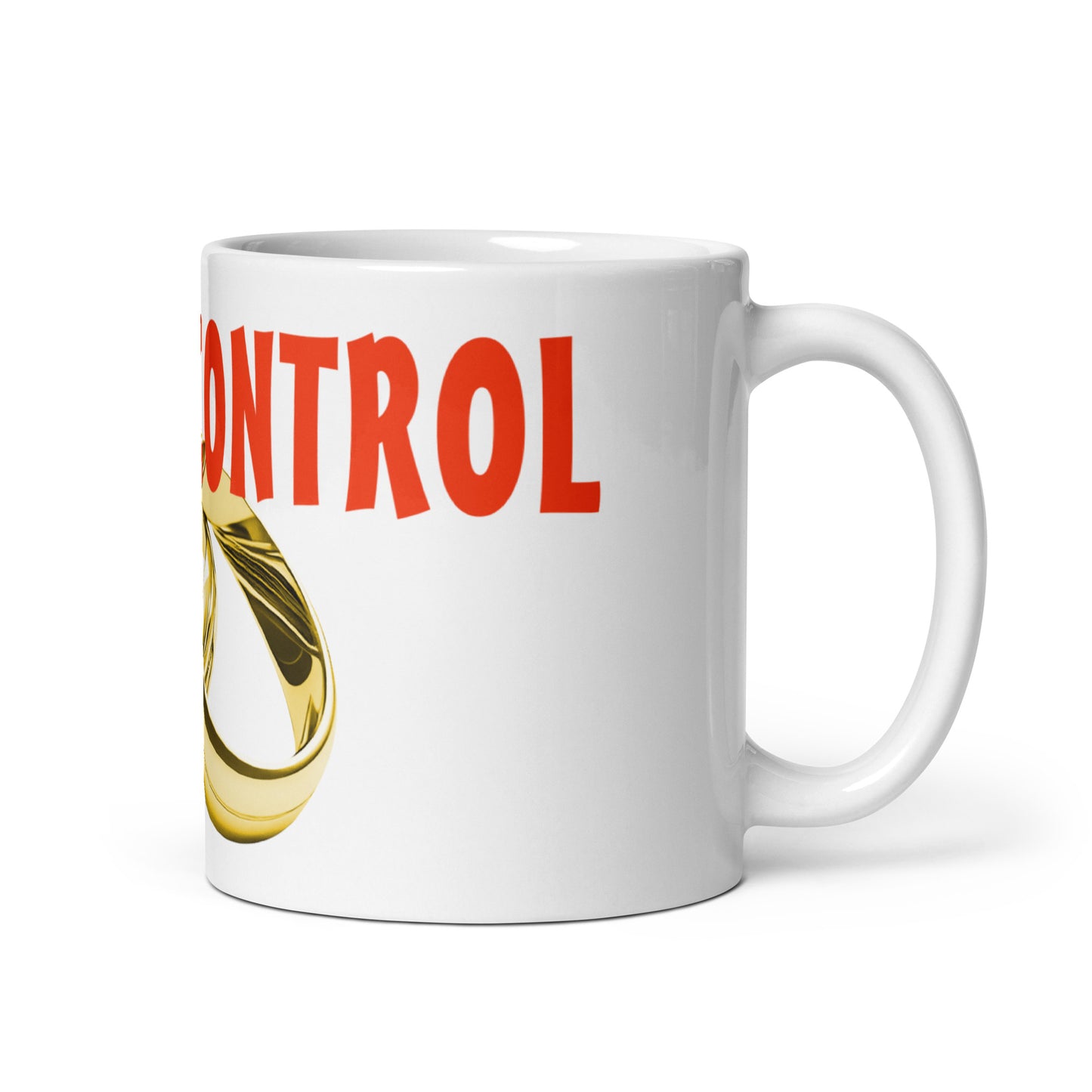 Weiße, glänzende Tasse - Under Control