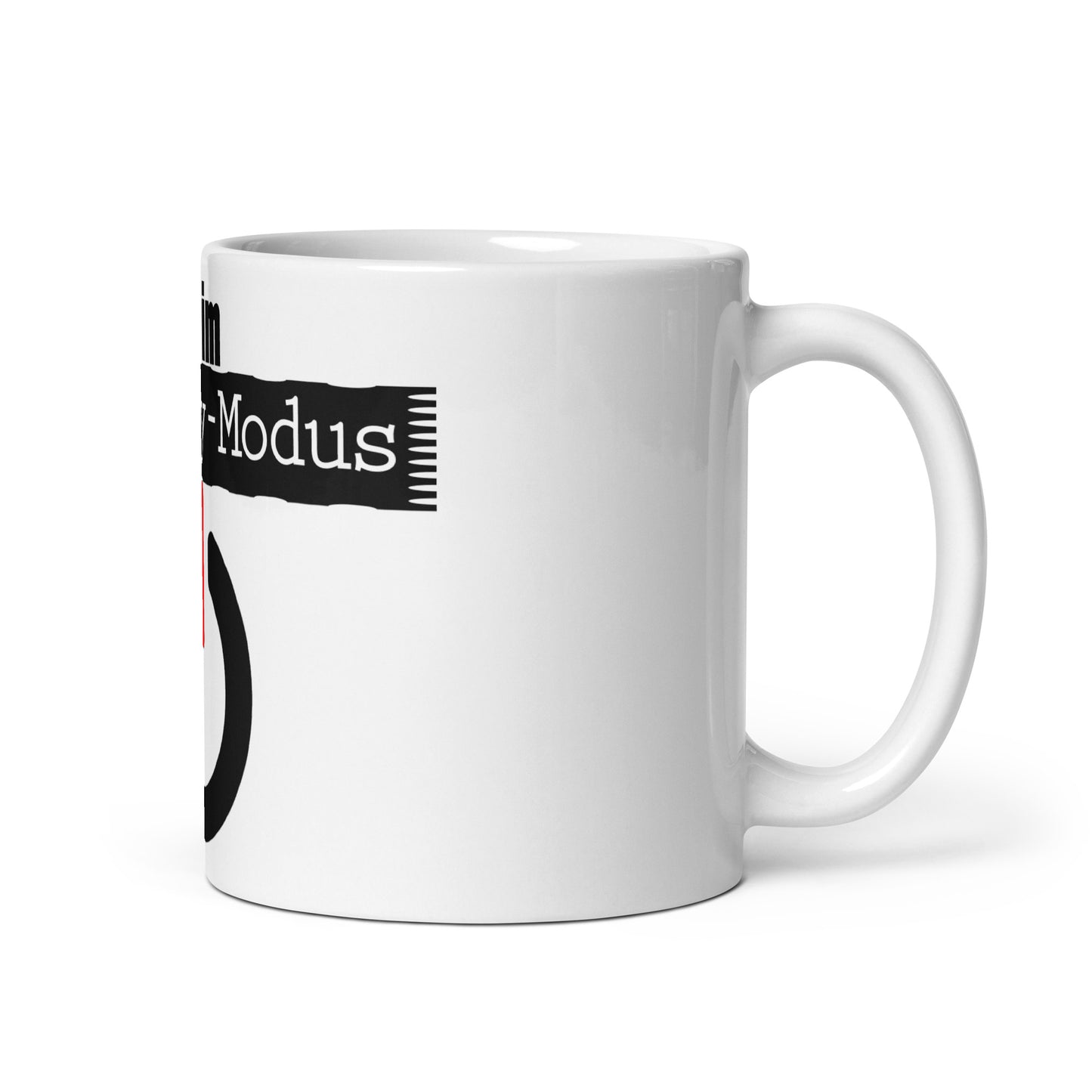 Weiße, glänzende Tasse - Stand by