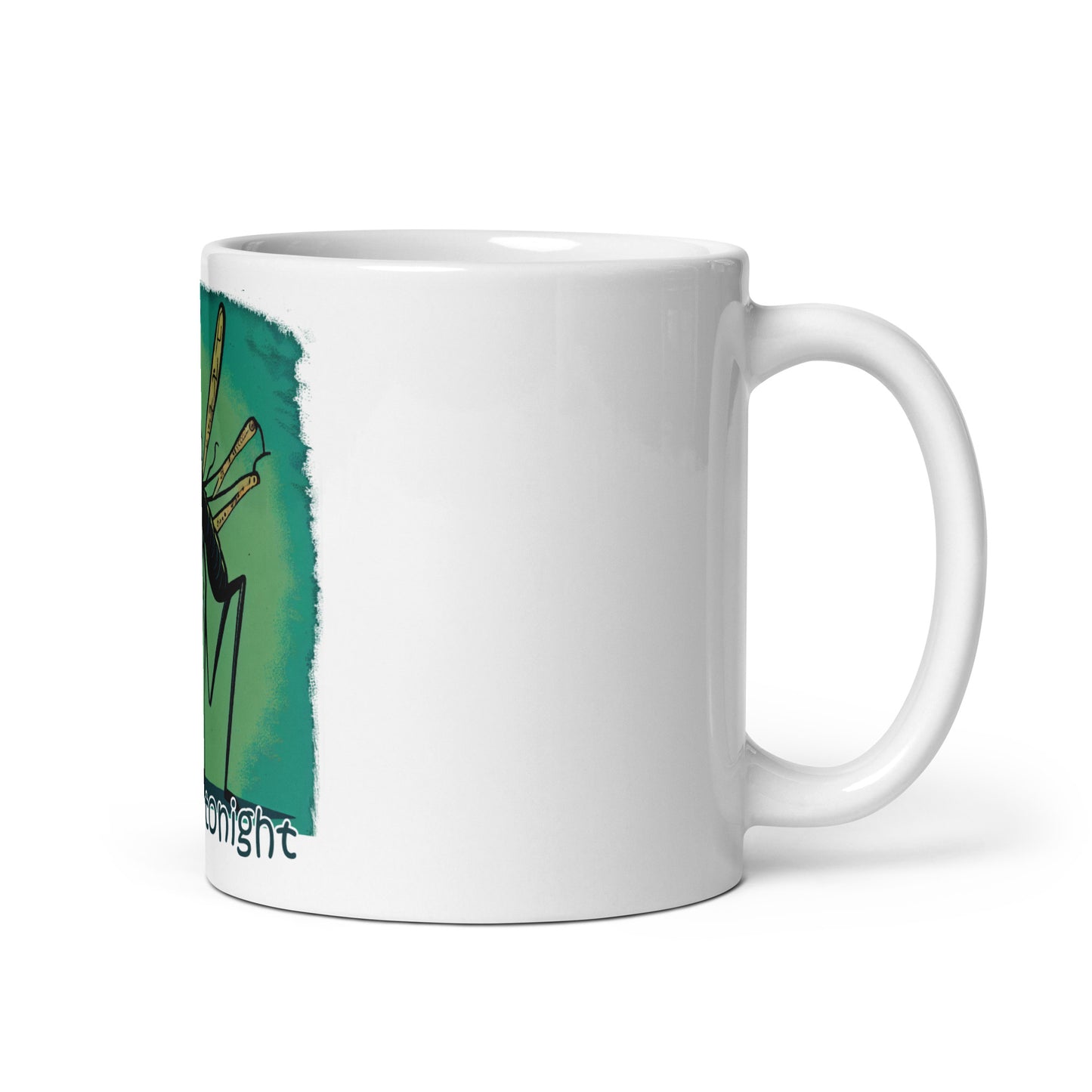 Weiße, glänzende Tasse - See you