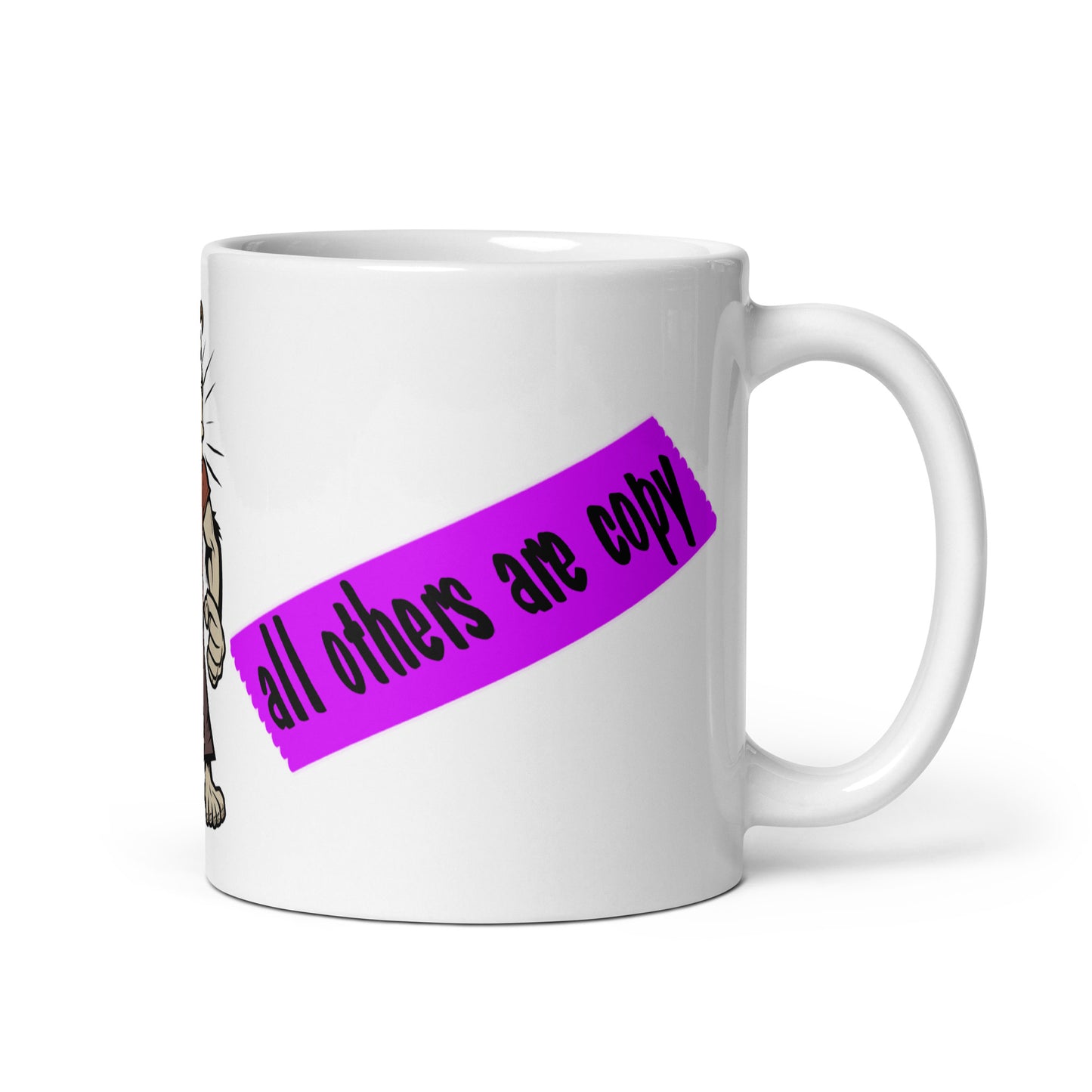Weiße, glänzende Tasse - Orginal