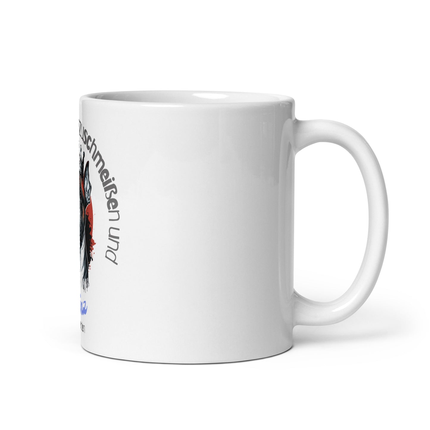Weiße, glänzende Tasse - Prinz