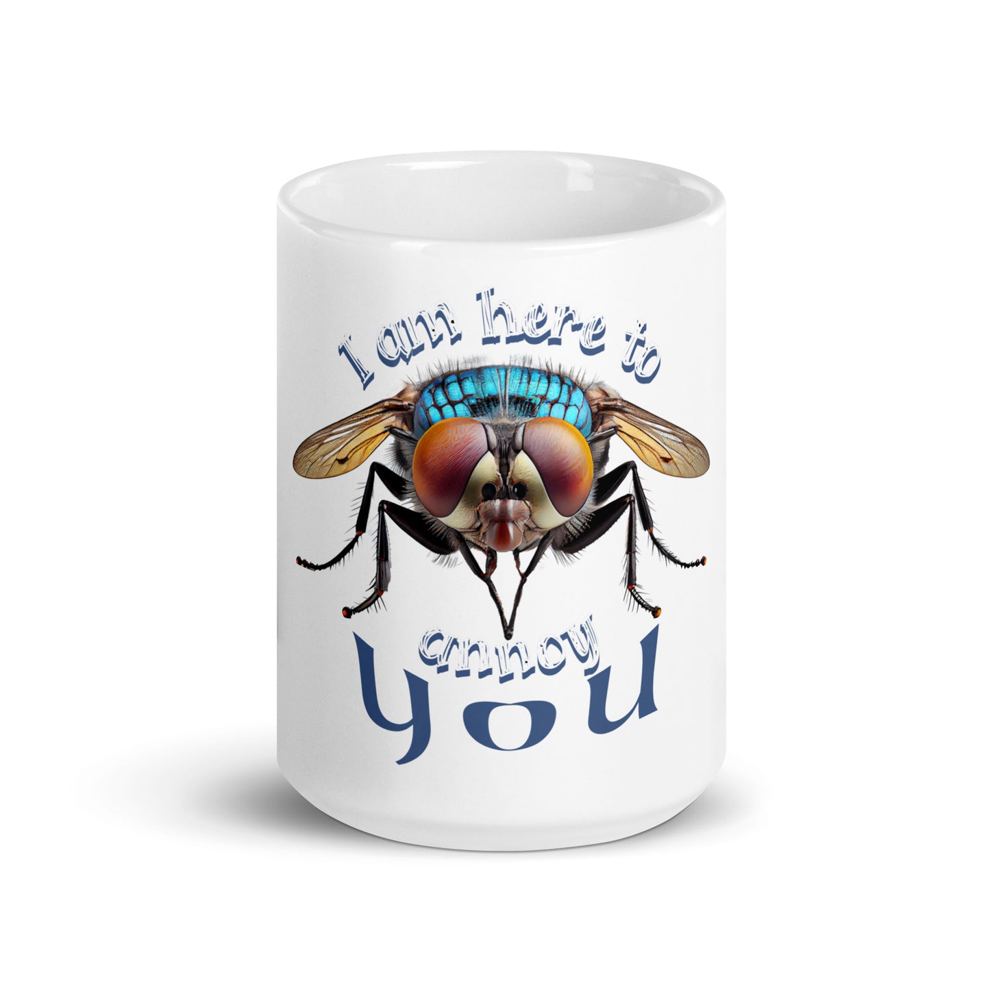 Weiße, glänzende Tasse - to annoy you