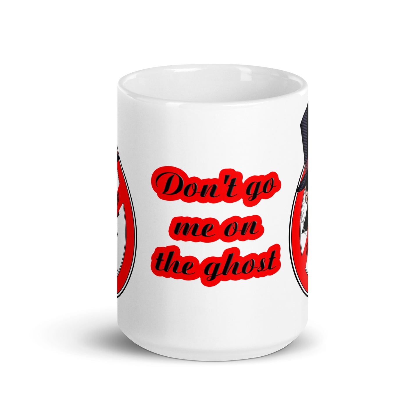 Weiße, glänzende Tasse - Ghost Bastard T